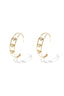 Elegant Gold Heart Hoop Earrings for Women