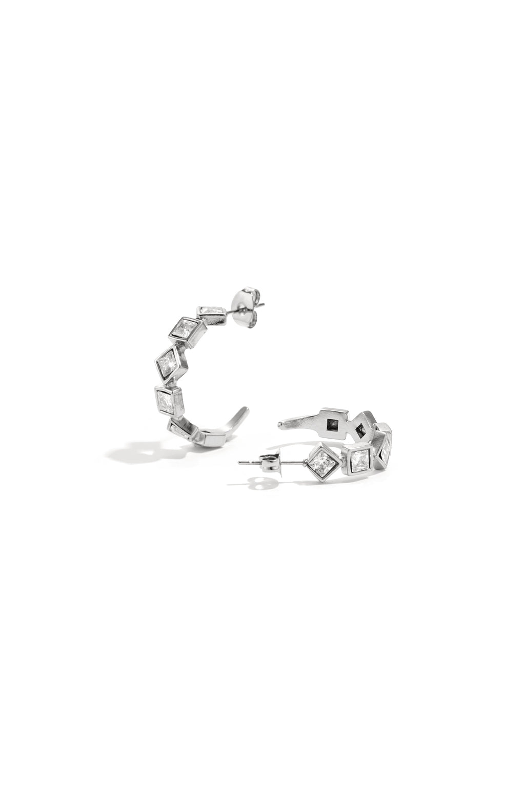 Elegant Rhinestone Hoop Earrings for Everyday Glam