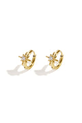 Stylish Star Hoop Earrings for Women - Silver & Gold