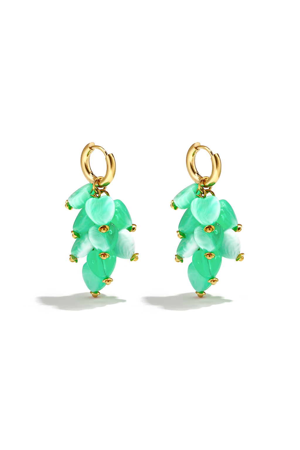 Stylish Heart Beads Earrings for Women Spring/Summer