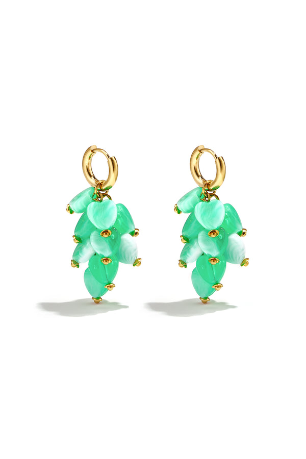 Stylish Heart Beads Earrings for Women Spring/Summer