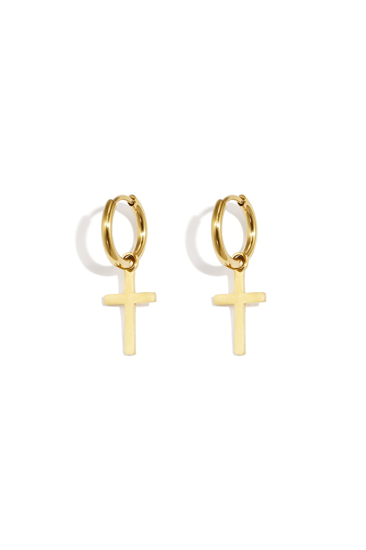 Stylish Cross Drop Earrings for Everyday Wear Imagen principal del producto