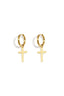 Stylish Cross Drop Earrings for Everyday Wear