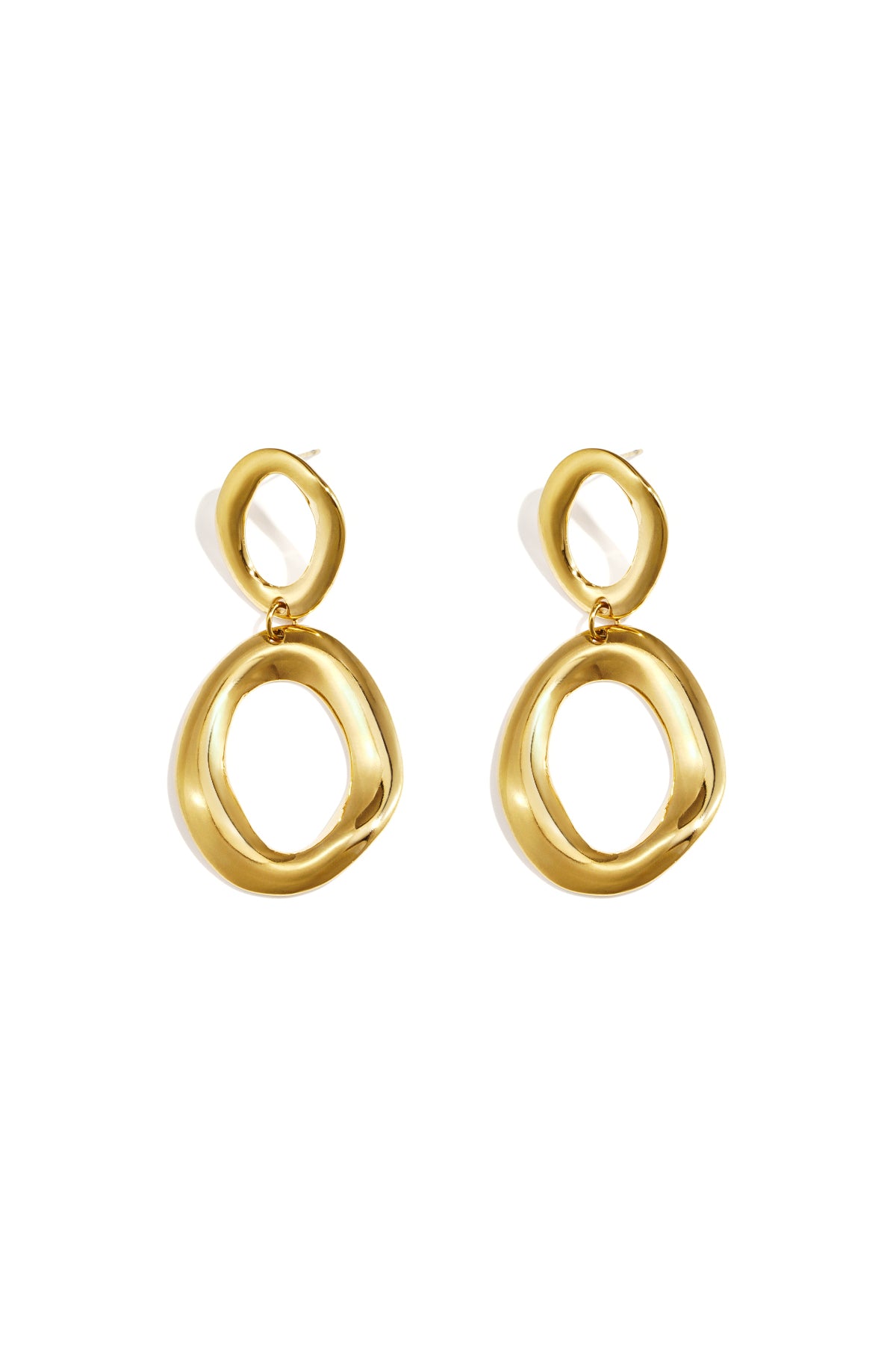 Stylish Stainless Steel Drop Earrings for Women Imagen principal del producto