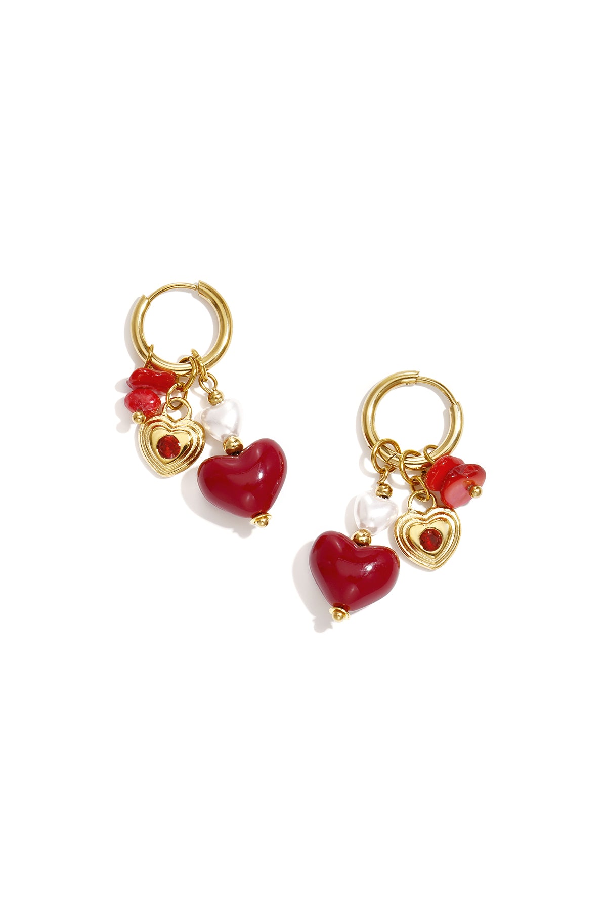 Pendientes cuentas de corazón Main product image