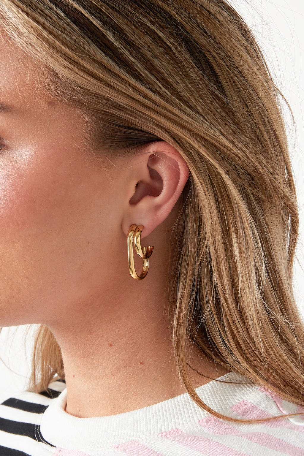 Stylish Stainless Steel Hoop Earrings for Women