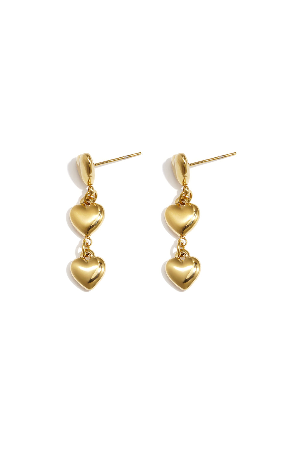 Elegant Heart Dangle Earrings - Timeless Style