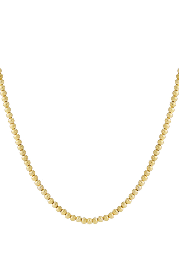 Collar de cuentas macizas de 6 mm