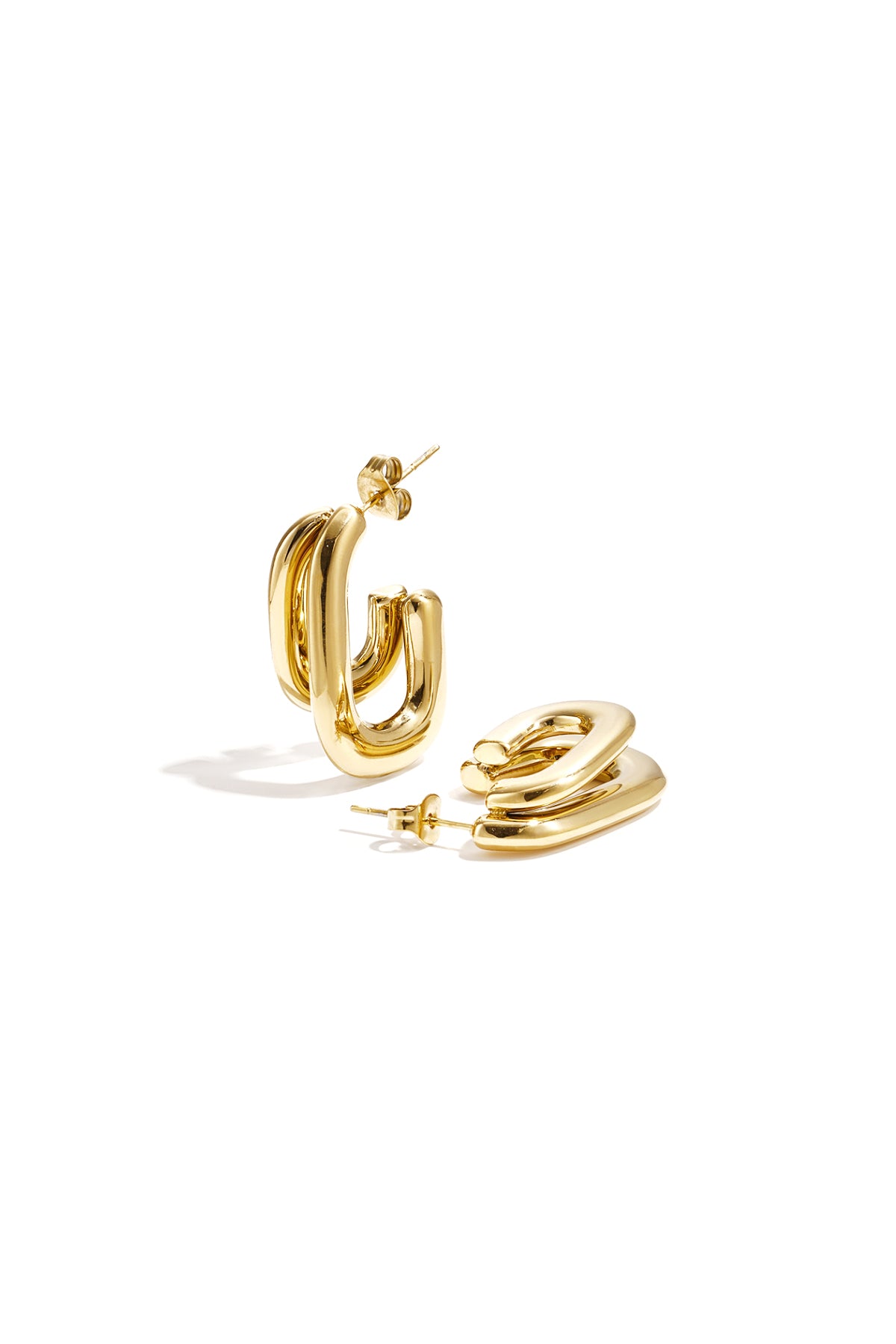 Stylish Stainless Steel Hoop Earrings - Simple & Elegant Main product image