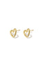 Elegant Heart Stud Earrings for Daily Wear