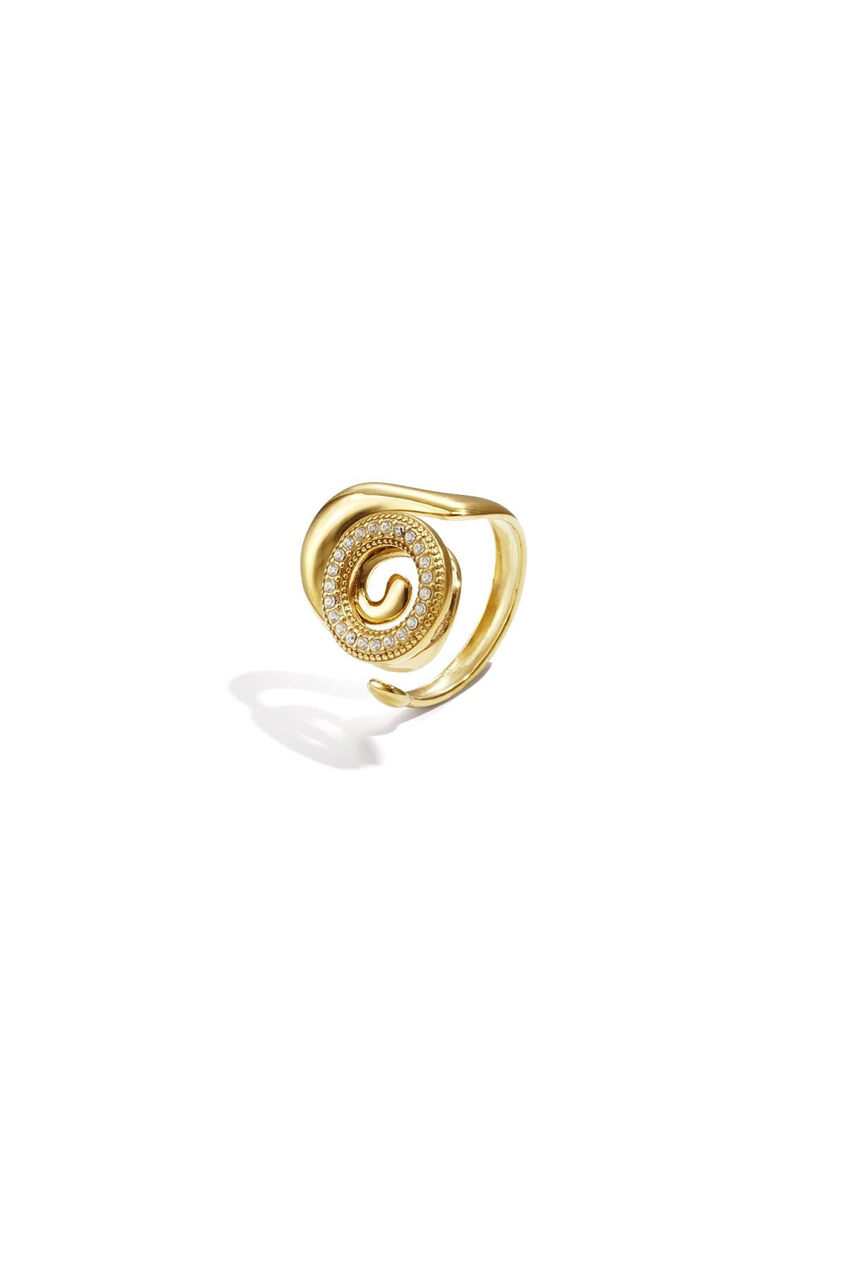 Adjustable Statement Ring in Silver & Gold Tones Imagen principal del producto