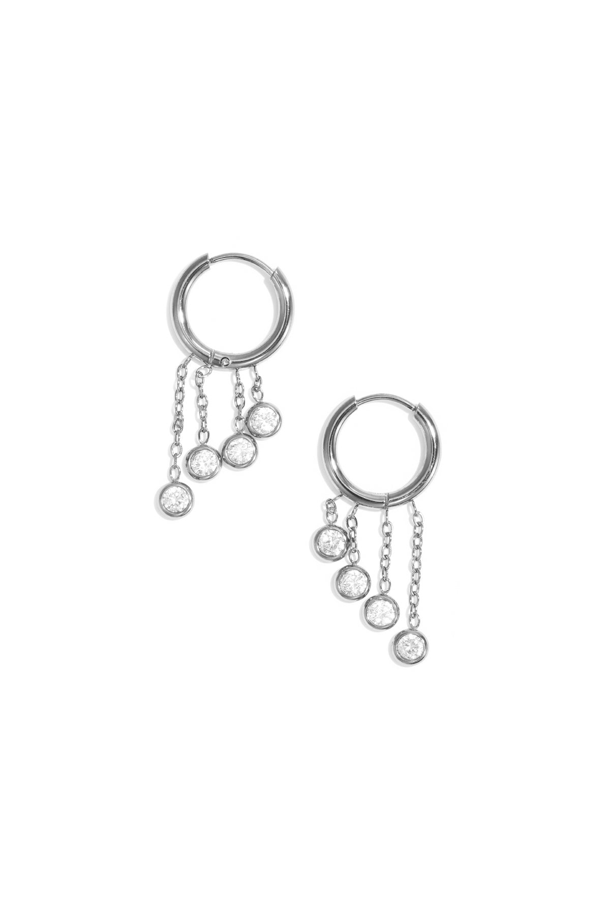 Elegant Stainless Steel Drop Earrings - Simple Yet Stunning