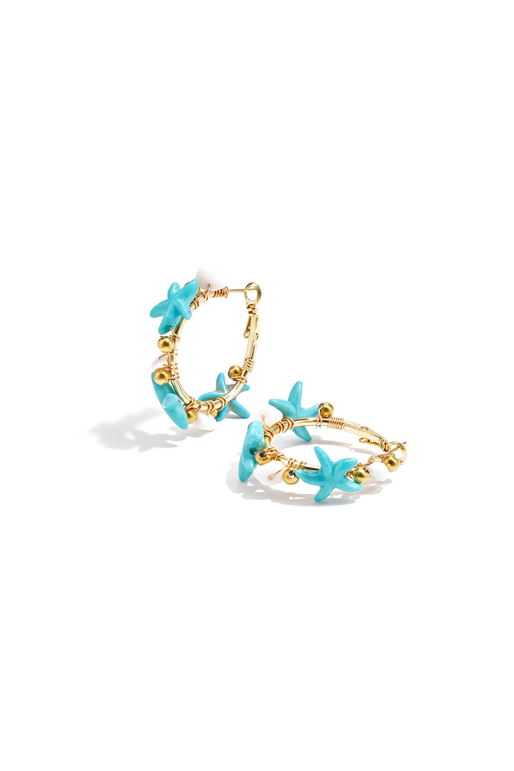 Chic Starfish Hoop Earrings for Summer Beach Vibes