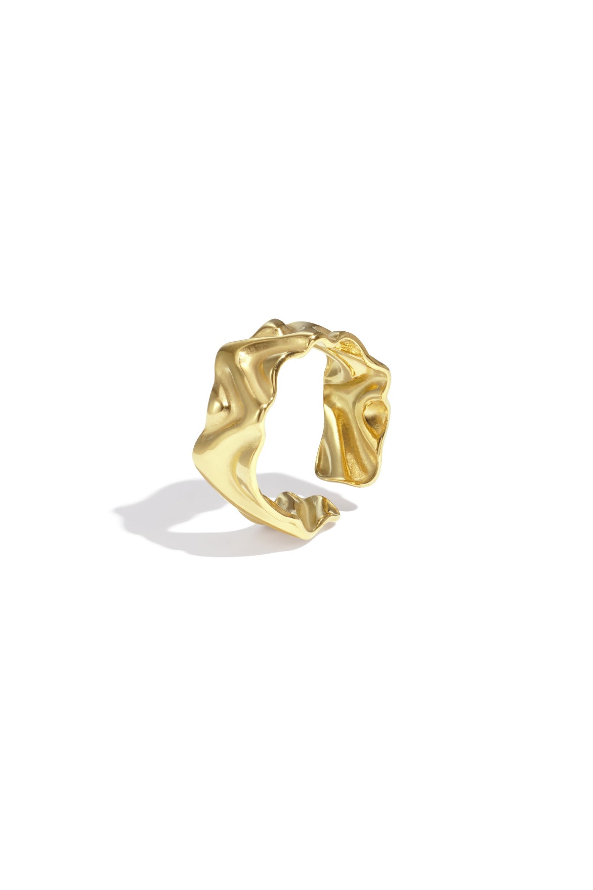 Elegant Minimalist Adjustable Ring - Silver & Gold Imagen principal del producto