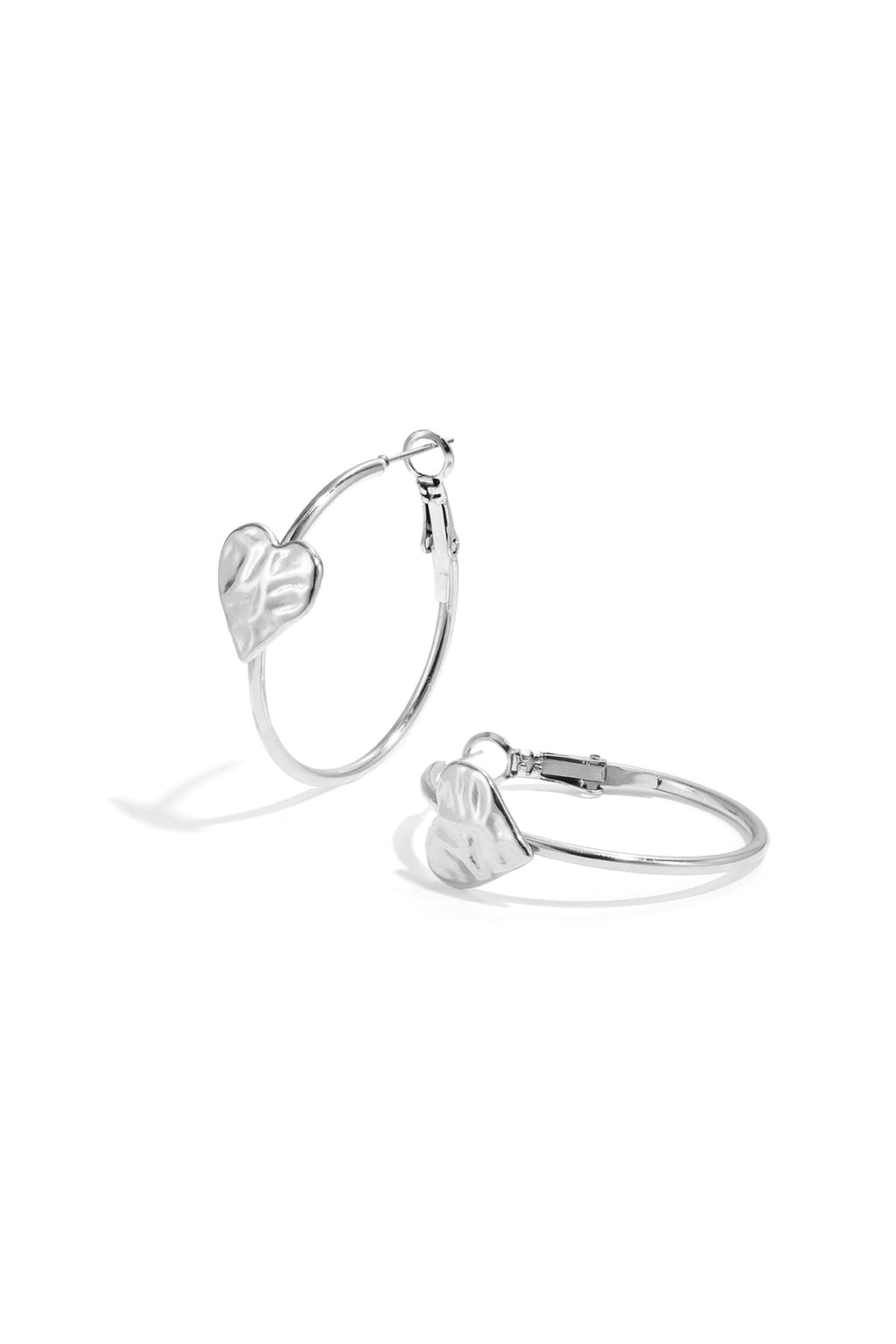 Stylish Heart Hoop Earrings for Daily Wear