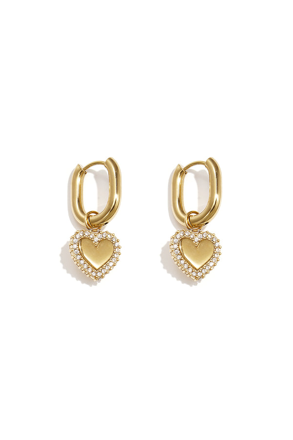 Stylish Heart-Shaped Drop Earrings for Everyday Glam