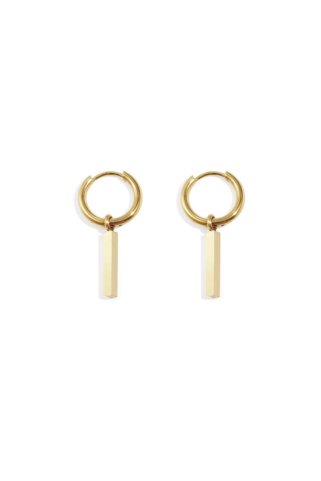Elegant Stainless Steel Rectangle Drop Earrings for Women