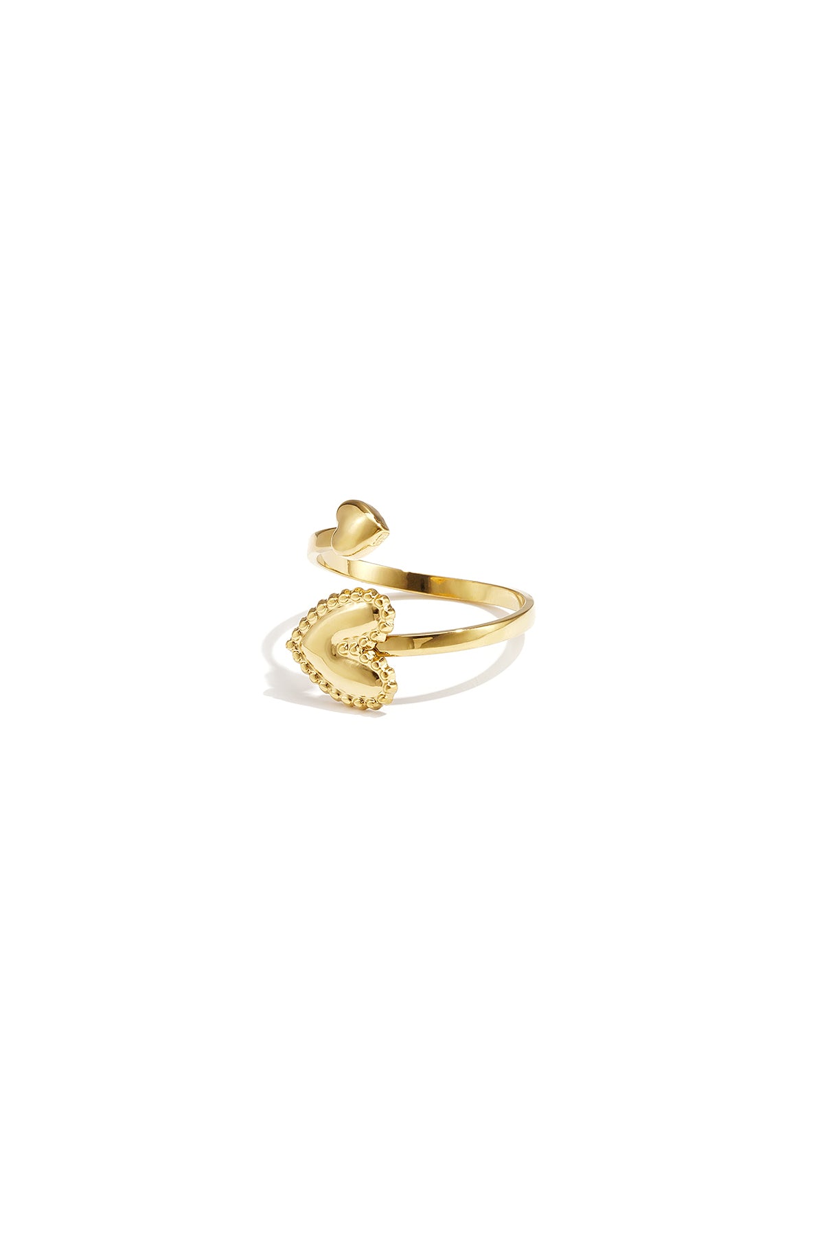 Elegant Heart Statement Ring, Adjustable All Fit Imagen principal del producto