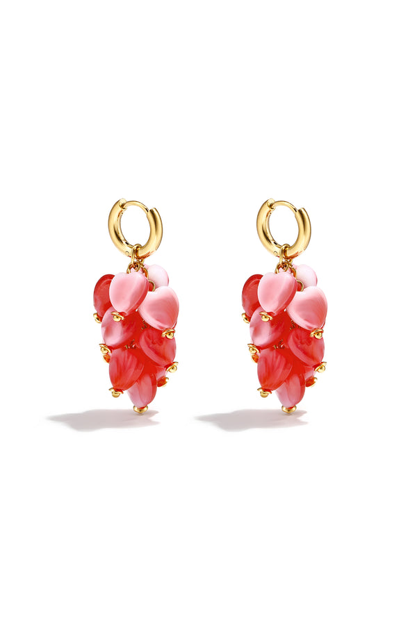 Stylish Heart Beads Earrings for Women Spring/Summer