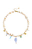 Elegant Off-White Beaded Necklace for Summer Vacations