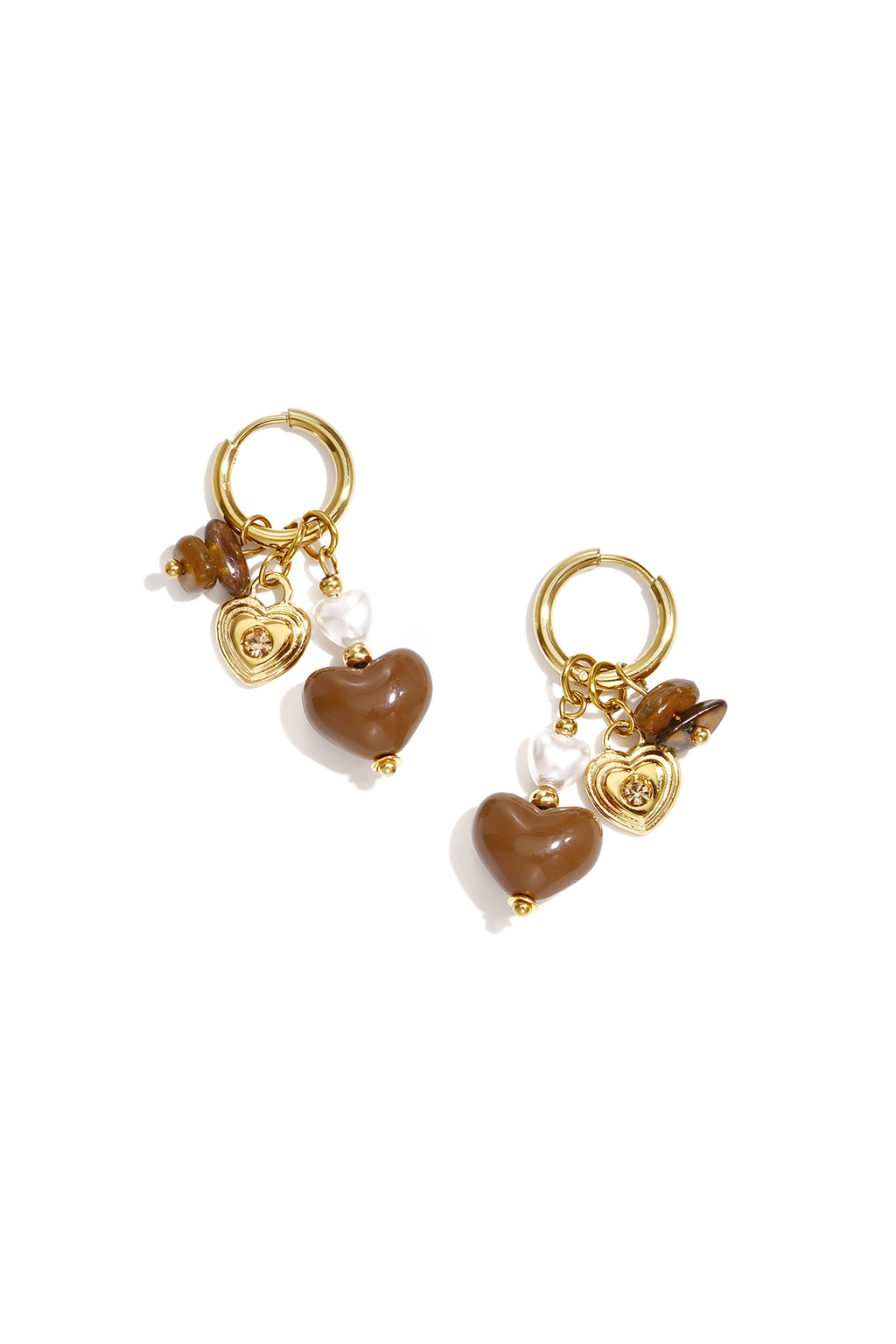 Pendientes cuentas de corazón