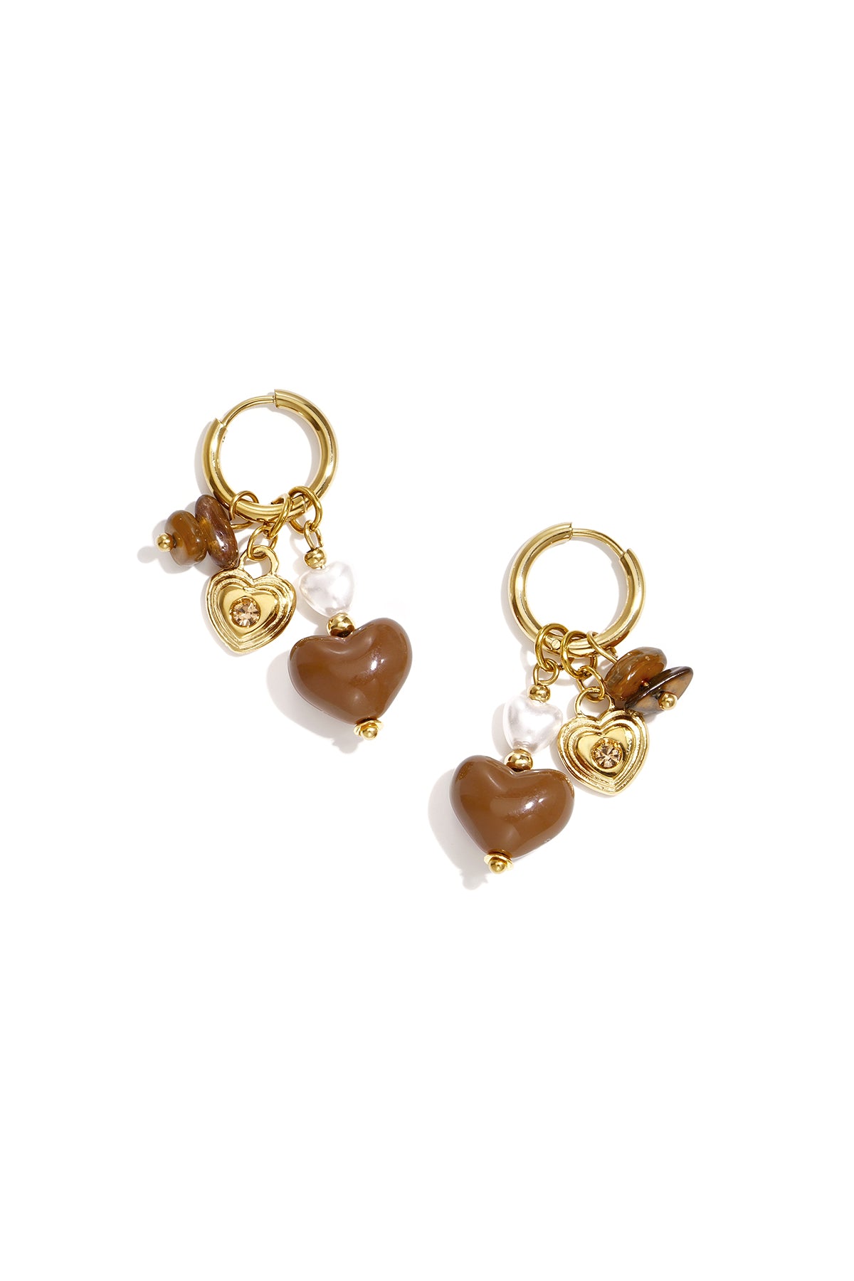 Pendientes cuentas de corazón