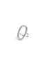 Elegant Minimalist Adjustable Ellipse Ring - Silver & Gold