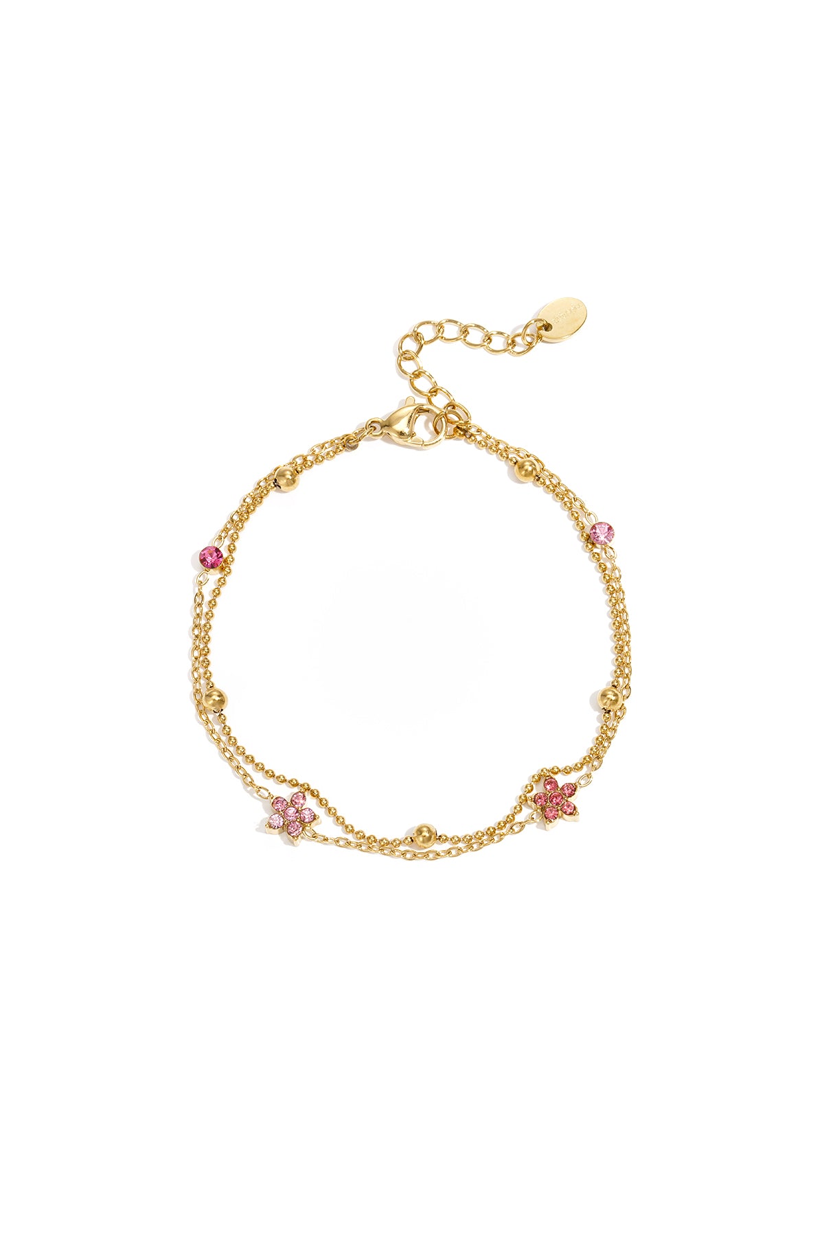 Elegant Gold-Toned Charm Bracelet for Women Main product image
