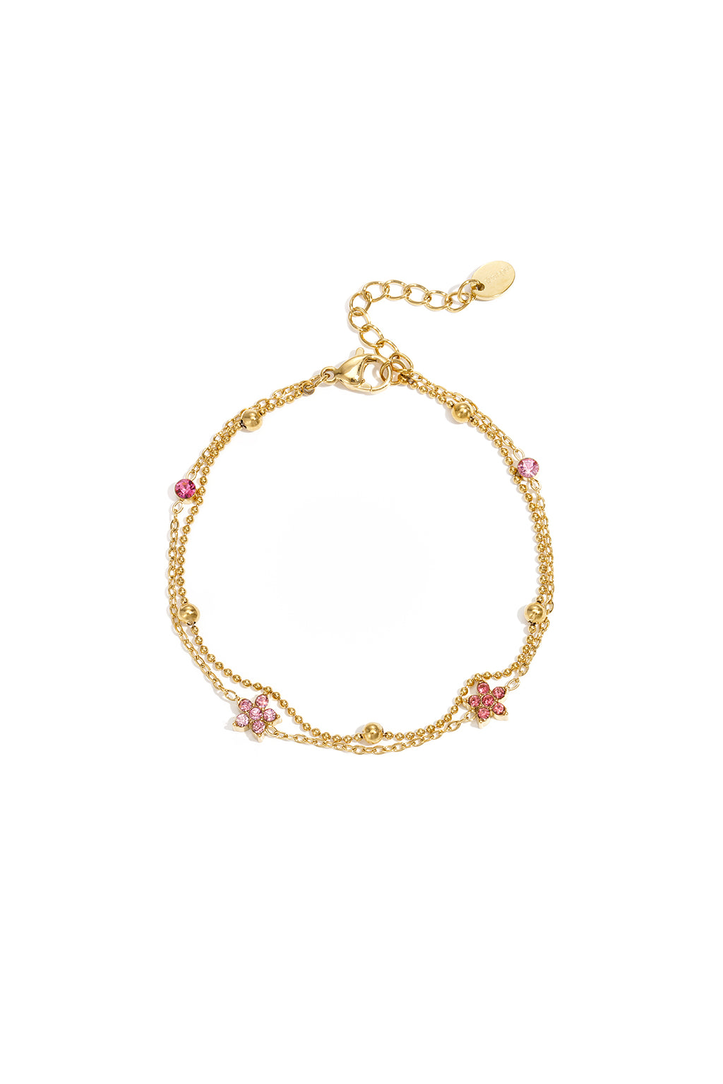 Elegant Gold-Toned Charm Bracelet for Women