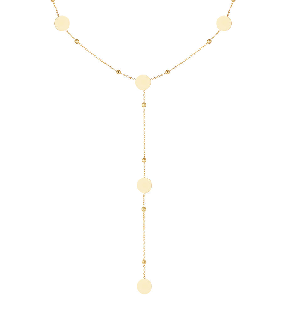 long necklace with circles all over Main product image