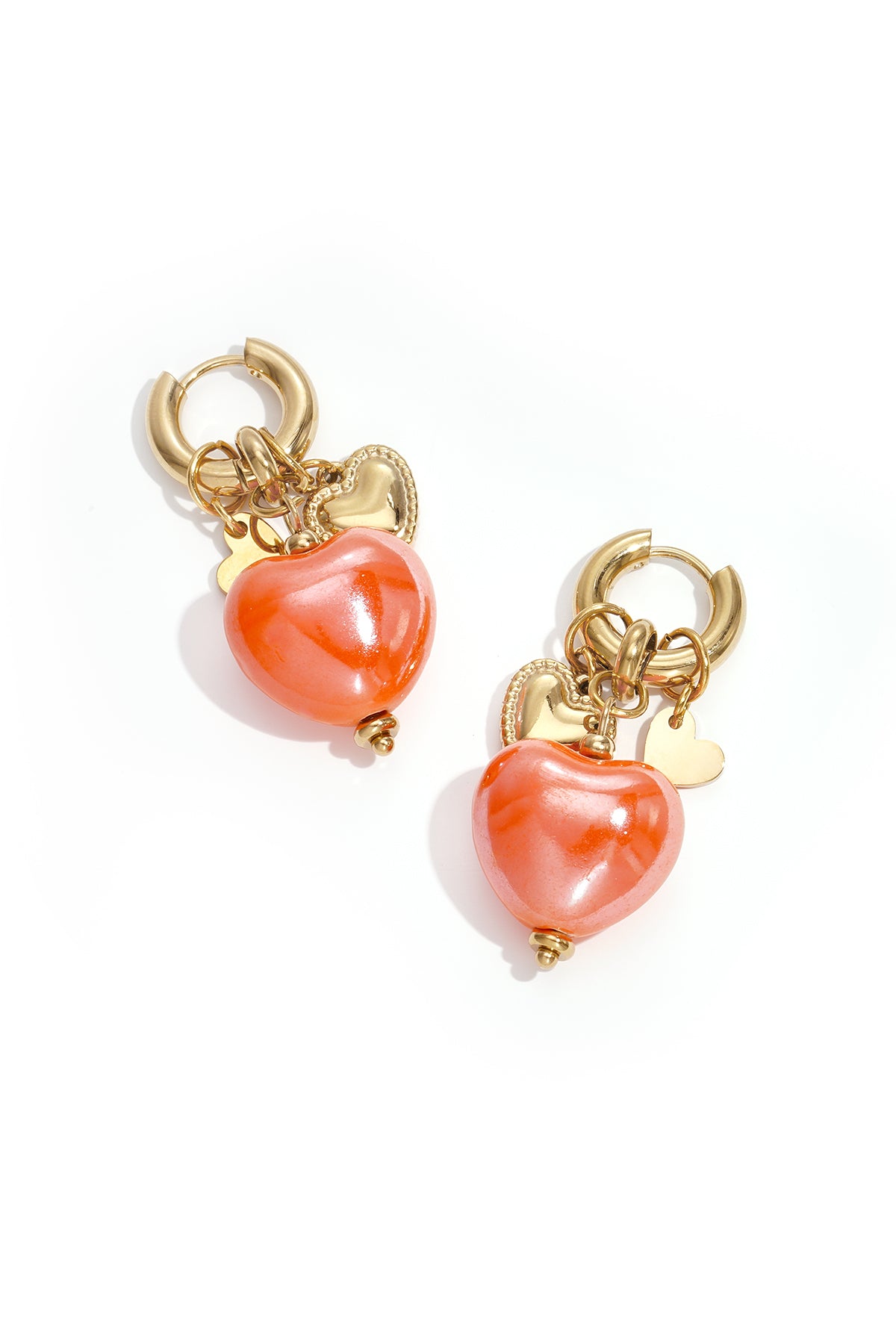 Elegant Heart-Shaped Drop Earrings for Valentine's Day Main product image