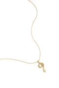 Stylish Rhinestone Snake Pendant Necklace - All Fit