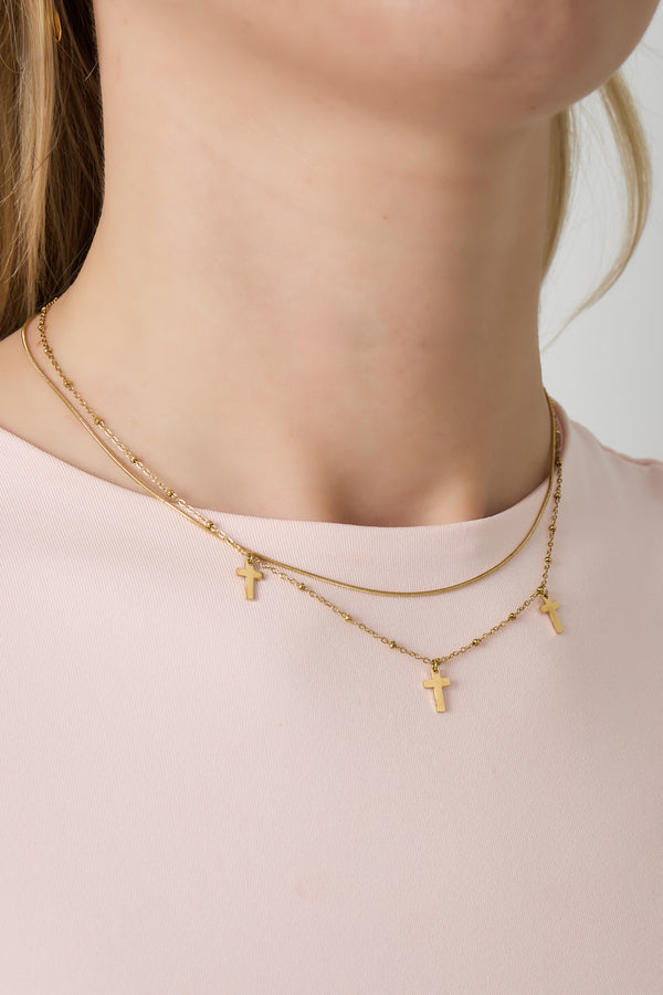   Collares en capas Cruz 
