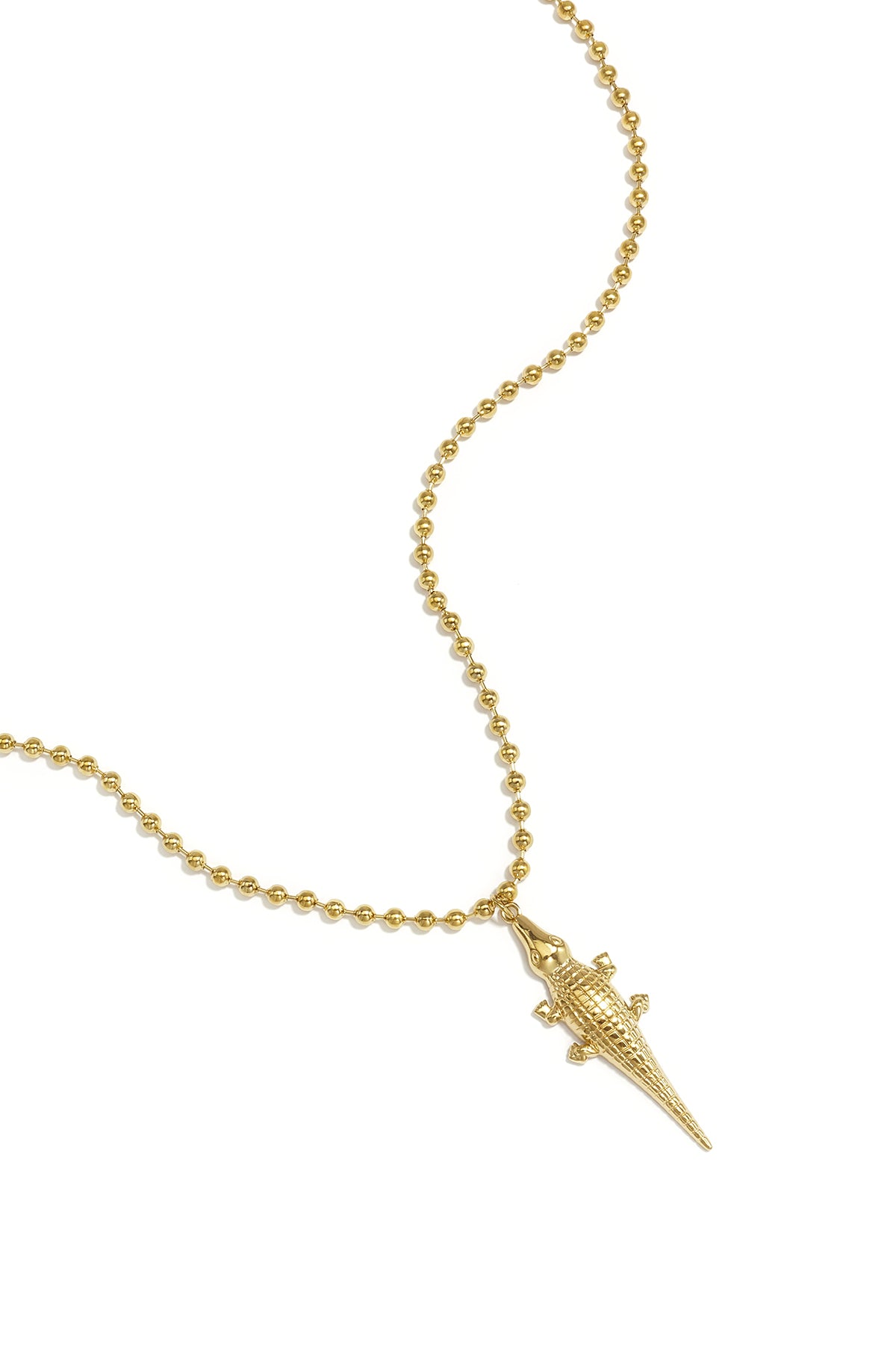 Elegant Animal Pendant Necklace in Silver & Gold Main product image