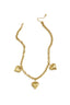 Elegant Gold-Color Heart Pendant Necklace for Women