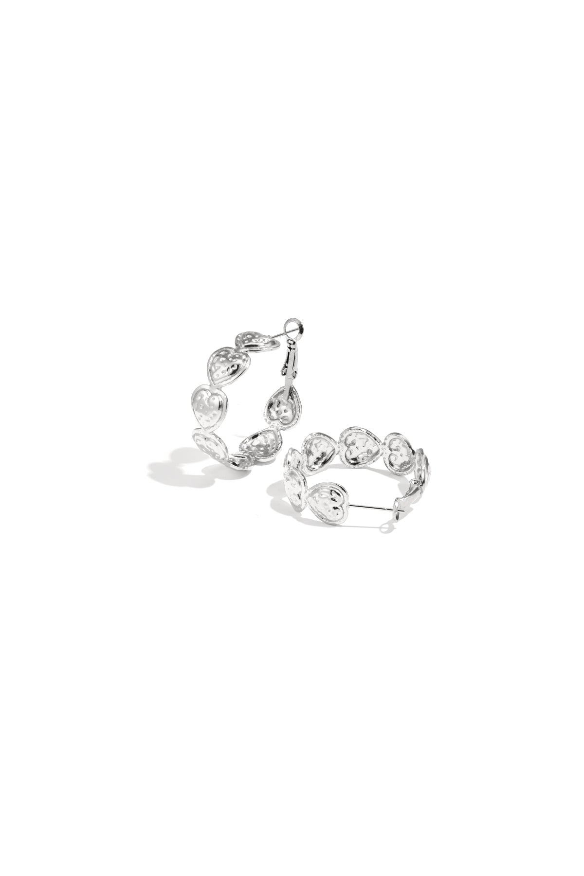 Stylish Heart & Circle Hoop Earrings for Women