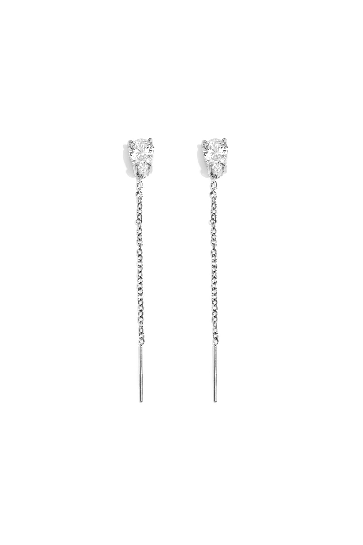 Elegant Dangle Earrings in Silver and Gold for Everyday Wear Imagen principal del producto