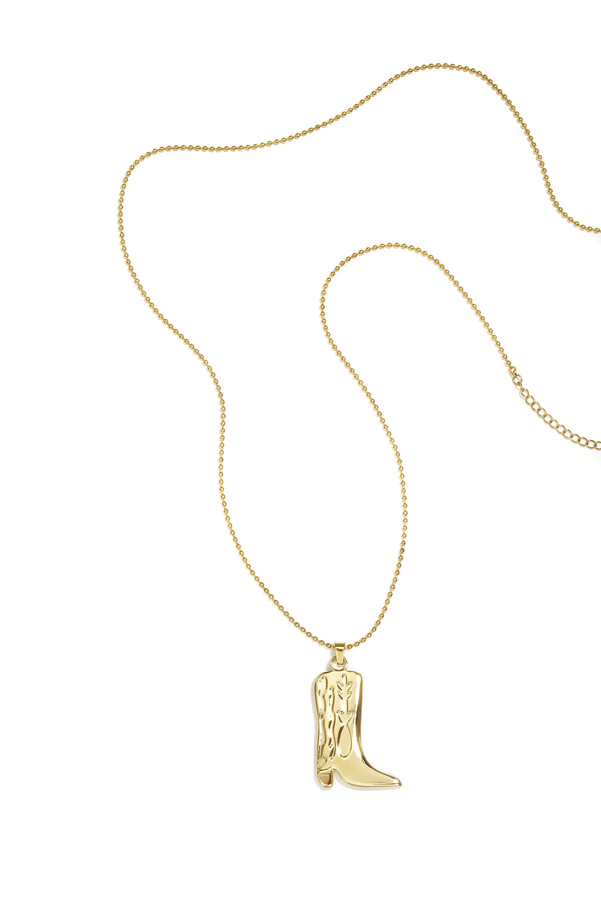Long necklace with cowboy boot Main product image
