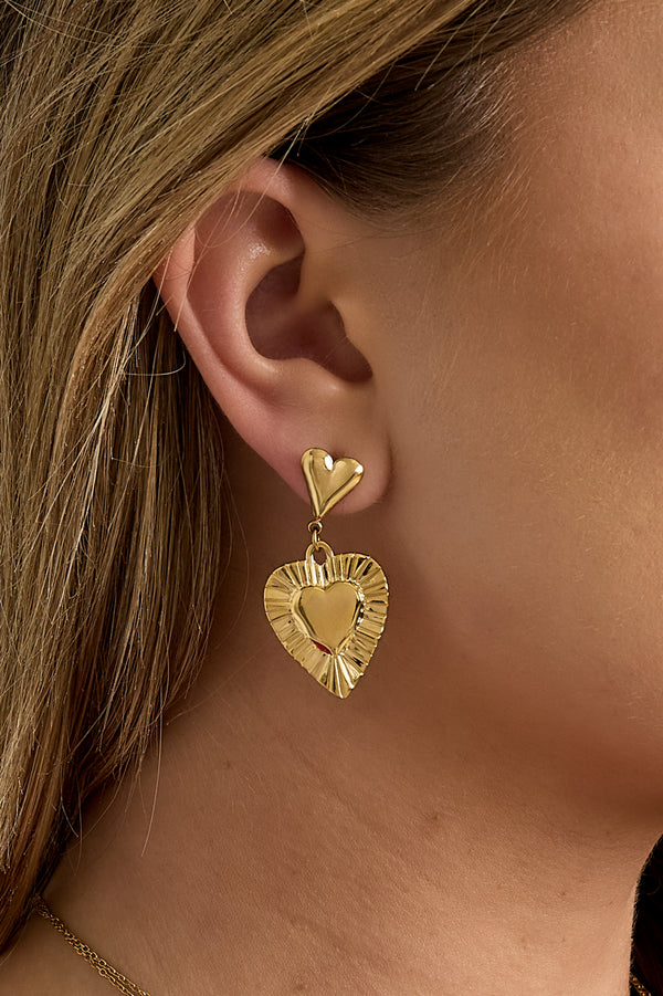 Elegant Heart-Shaped Drop Earrings for Everyday Glam
