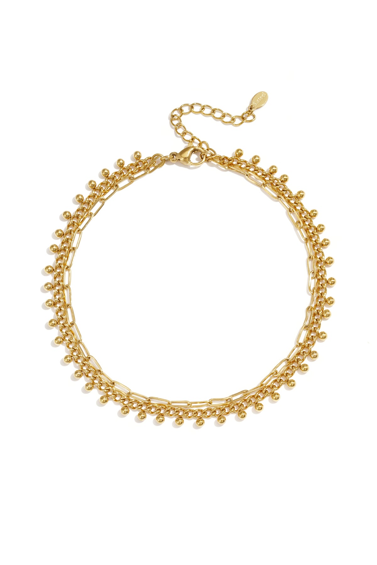 Chain anklets, casual style 