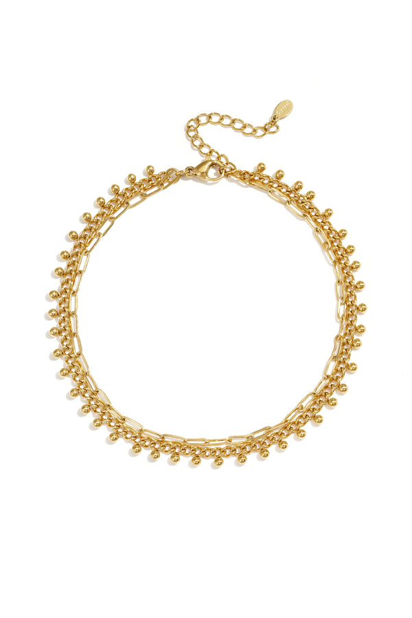 Chain anklets, casual style 