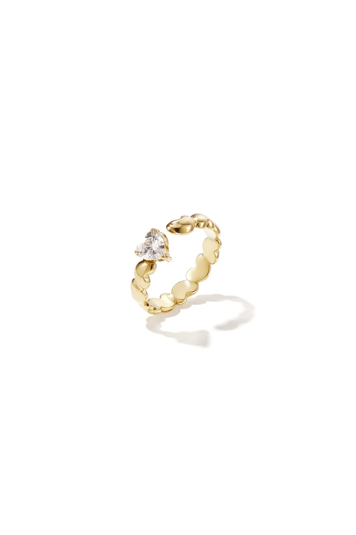 Elegant Minimalist Heart Ring - Adjustable & Stylish Imagen principal del producto