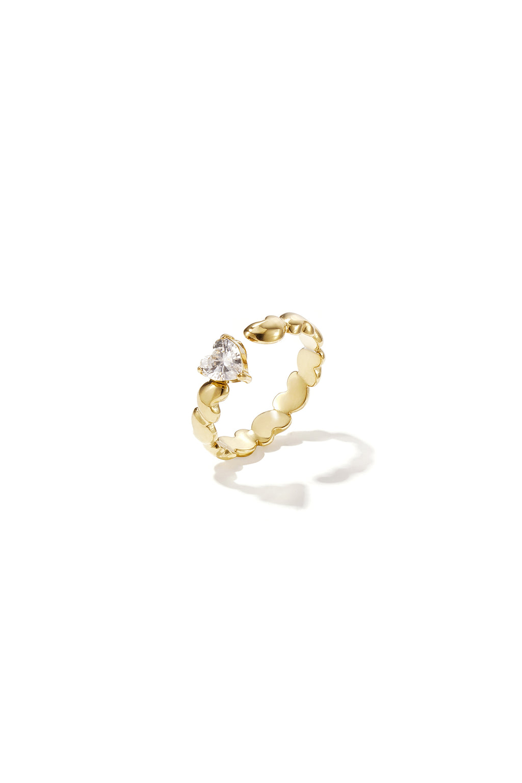 Elegant Minimalist Heart Ring - Adjustable & Stylish