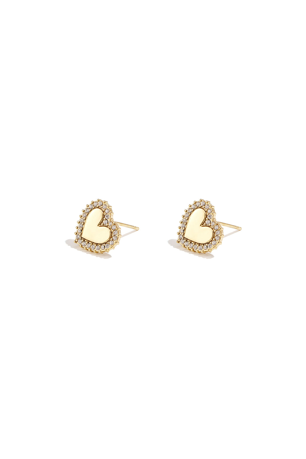 Stylish Heart-Shaped Zircon Stud Earrings for Everyday Wear