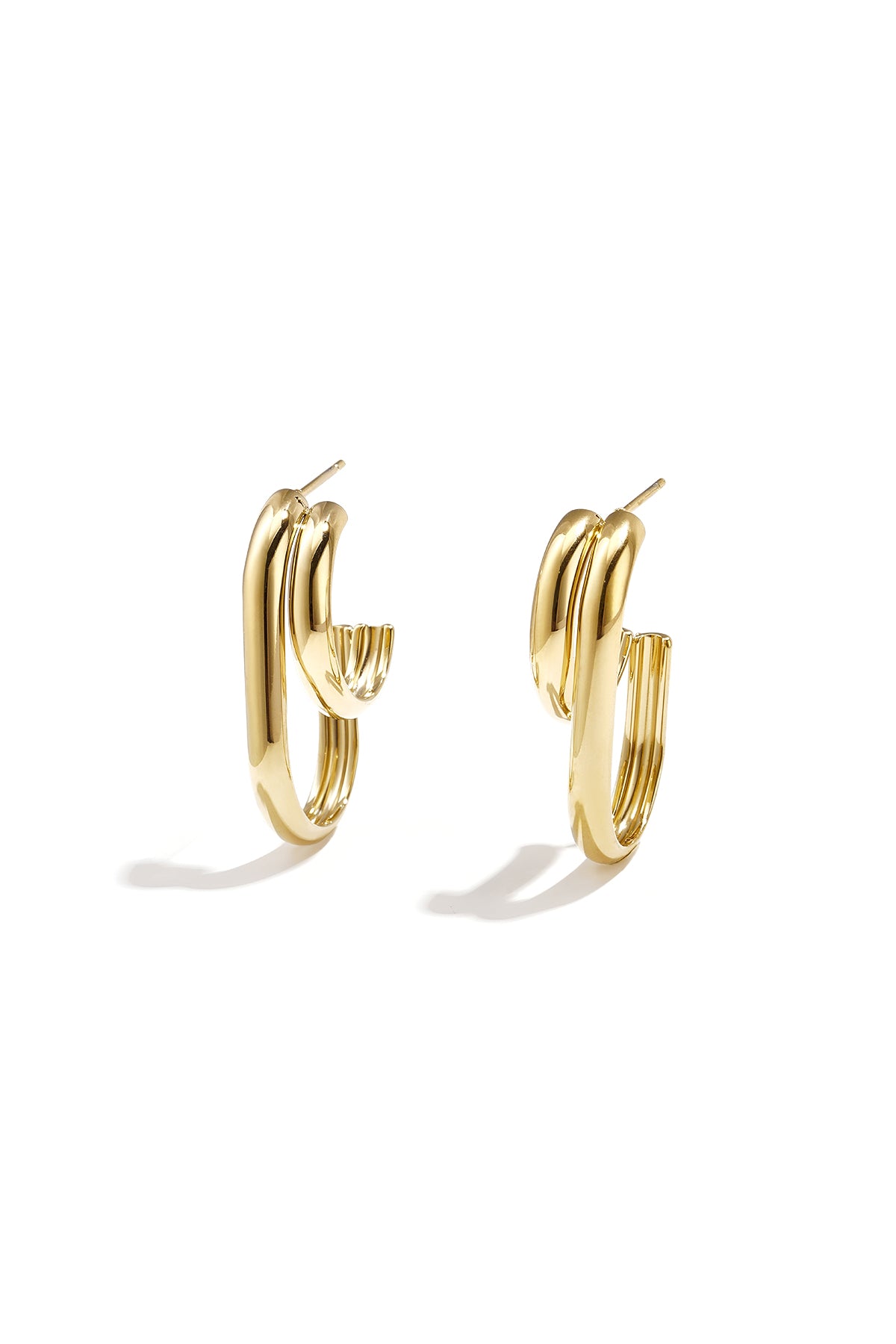Stylish Stainless Steel Hoop Earrings for Women Imagen principal del producto