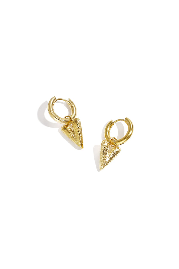 Stylish Heart Loop Drop Earrings for Women
