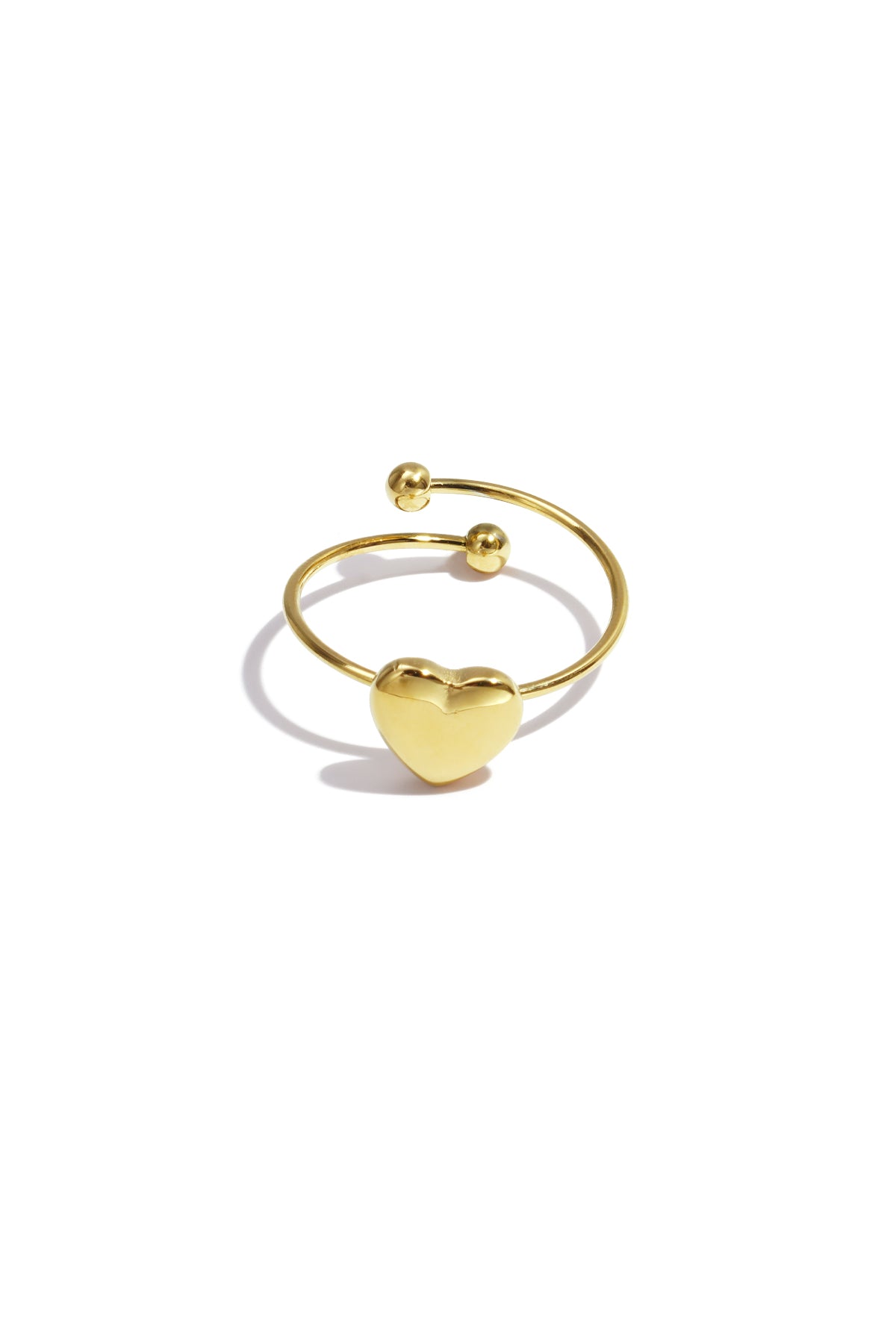 Simple small heart ring