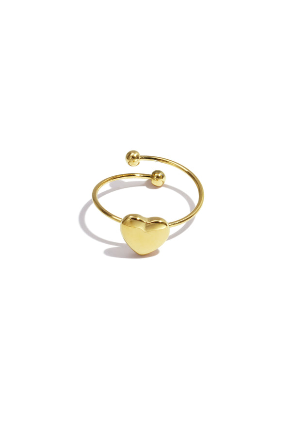 Simple small heart ring