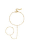 Elegant Silver & Gold Hand Chain for All Occasions
