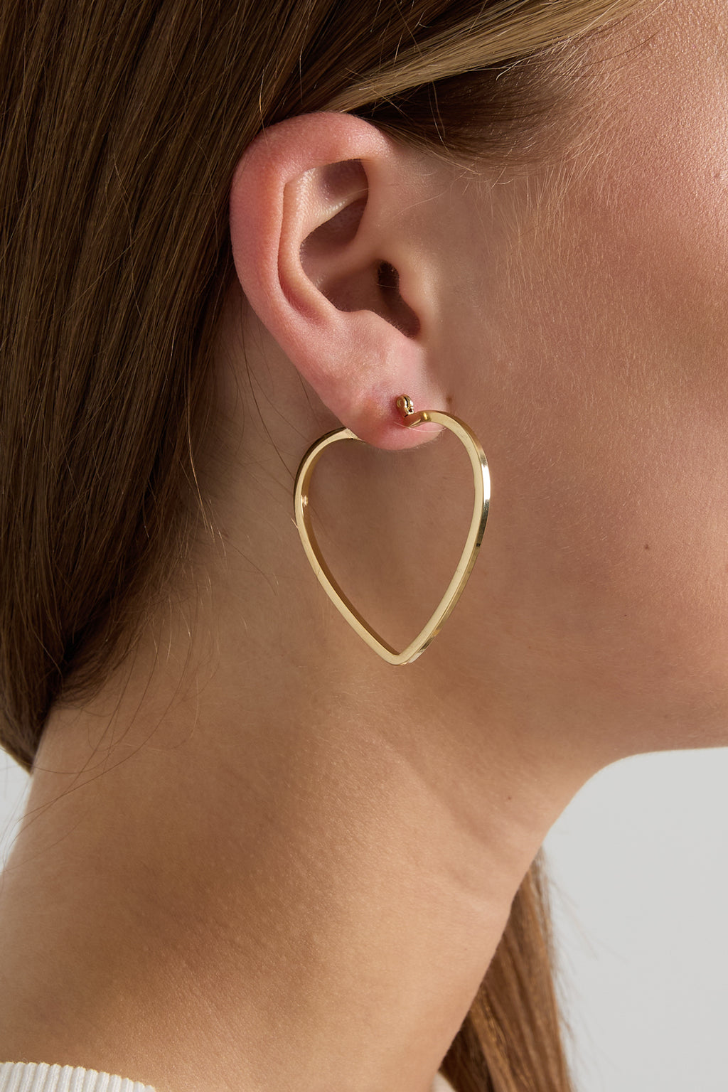 Elegant Heart-Shaped Hoop Earrings for Everyday Glam